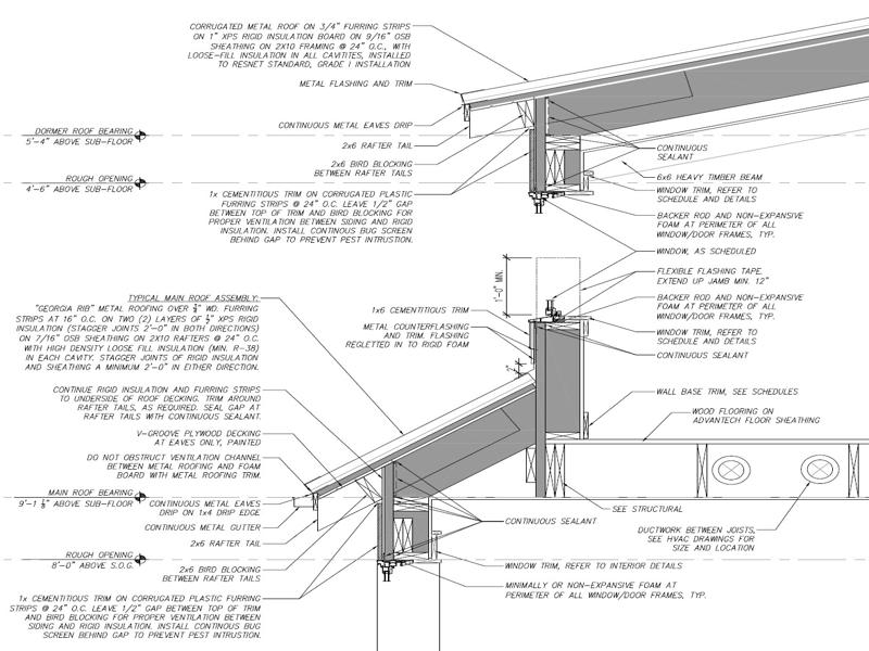 Design-Build Roswell High Performance Home_Wall Section Upper 2