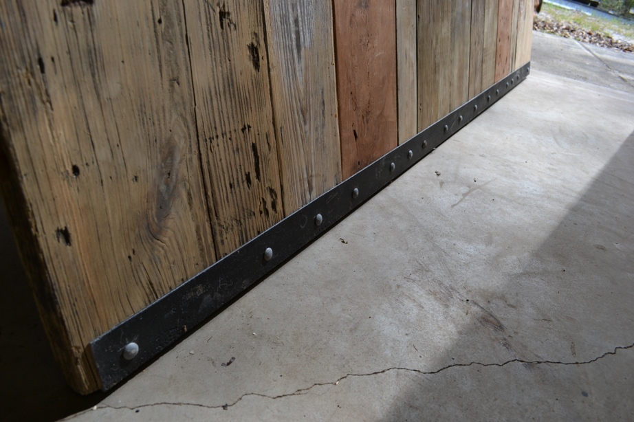 Bottom rail of Barn Door - Retired Bed Frame