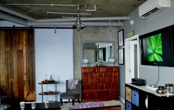 Architects Condo Barn Door After Remodel