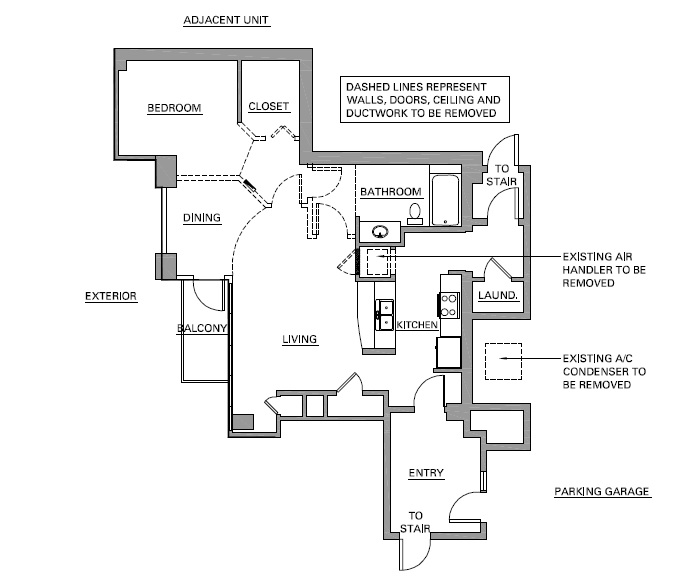 DIY Renovation of Architect's Condo Phase 1 One Design After Floor House Plan LG Squared Inc Jodi Laumer-Giddens