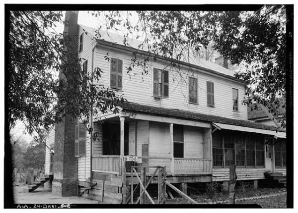 Molette House Front in Original Location Library of Congress
