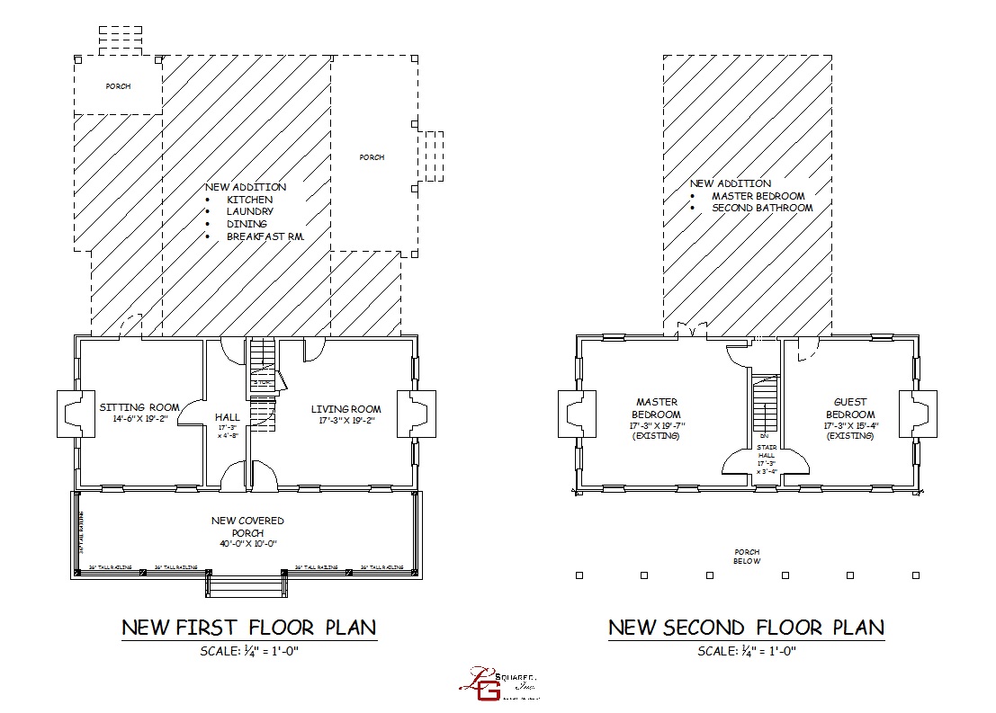 Molette House Proposed Plan Sketch LG Squared Inc.