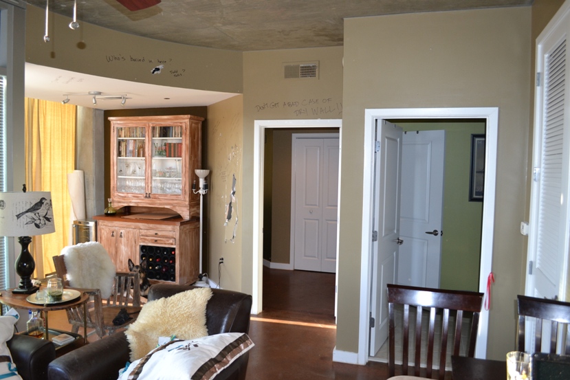 DIY Renovation of Architect's Condo Phase 1 One Design Before LG Squared Inc Jodi Laumer-Giddens