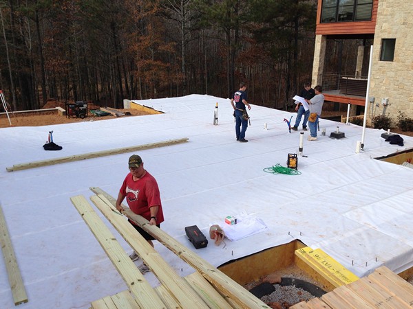 Slab on Grade finished, Getting ready for Framing