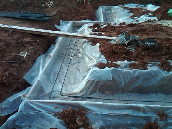 Proud Green Home Construction Update Footing Capillary Break and Re-Bar 6