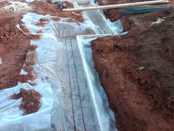 Proud Green Home Construction Update Footing Capillary Break