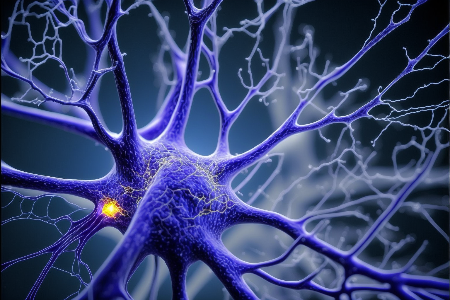 Human Neuron affected by ALS