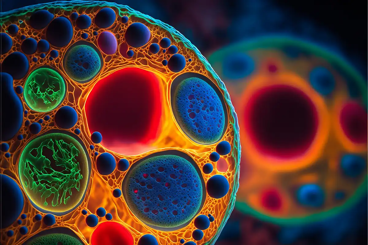 Colorful macro mesenchymal stem cell | DVC Stem