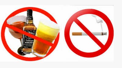 Tránh xa rượu bia và thuốc lá