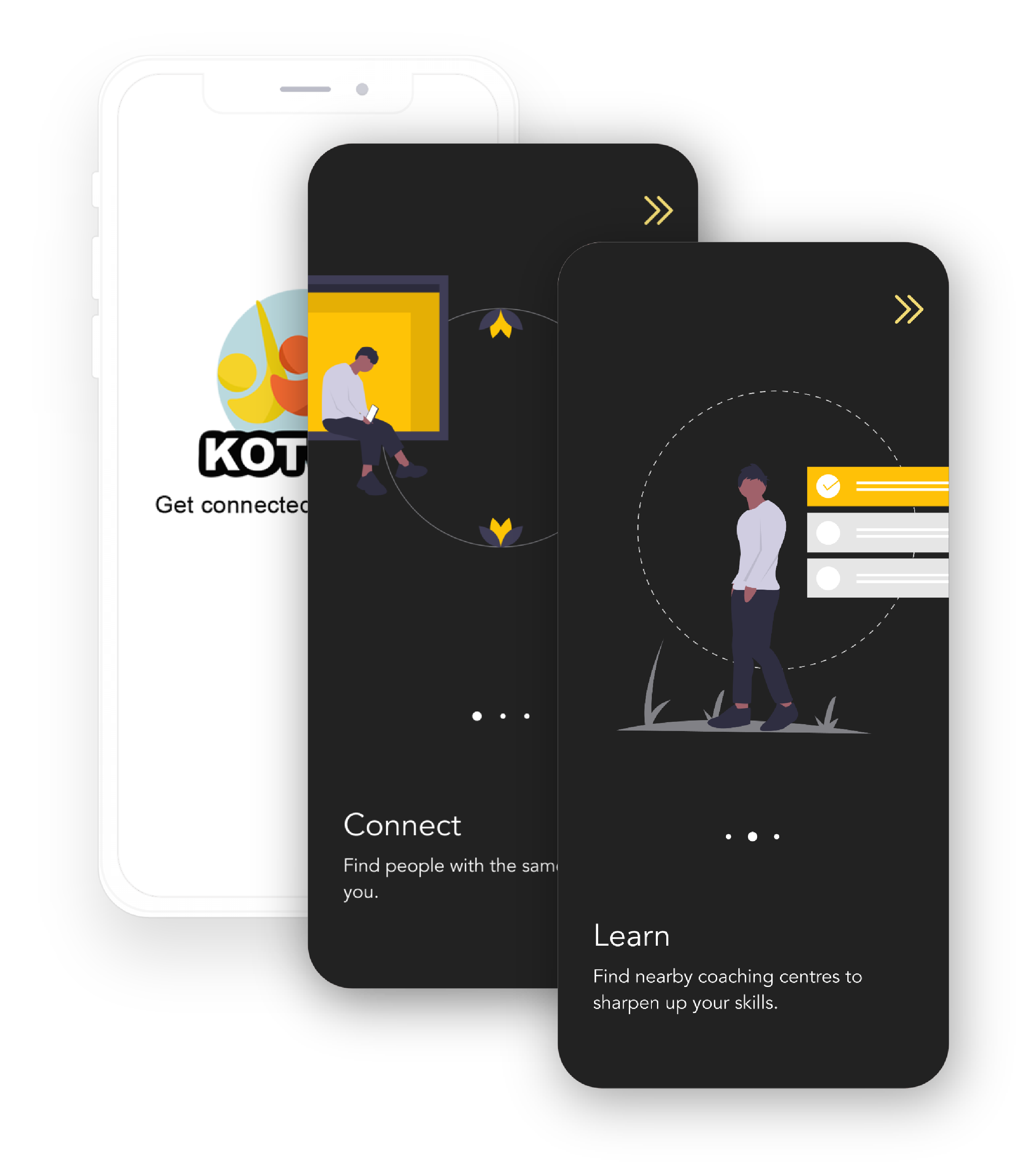 Kotumb onboarding screen mockup