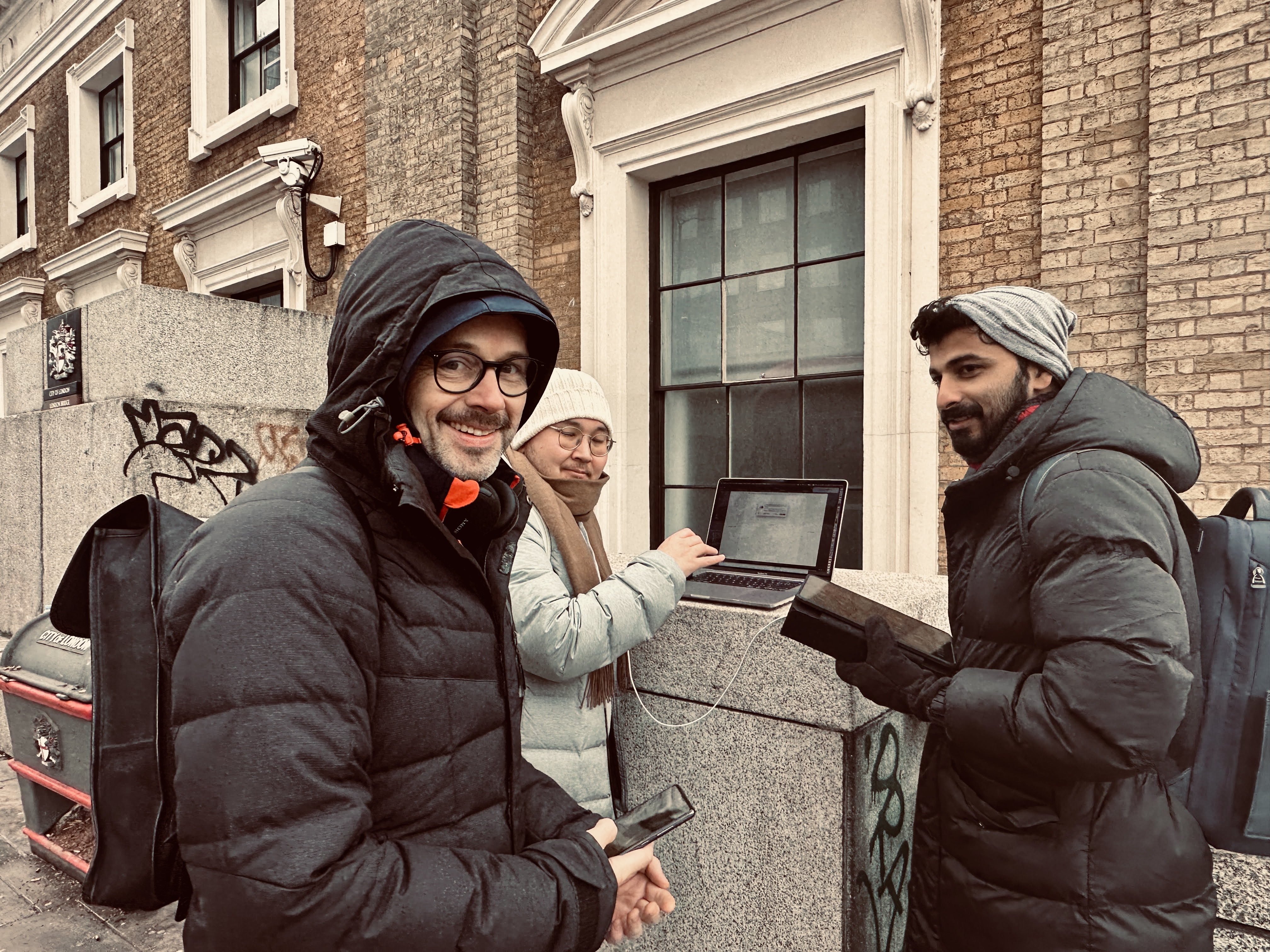 Group of people working on a project
