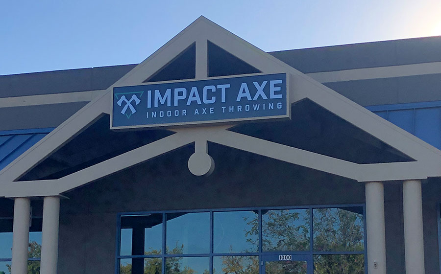 Exterior of Impact Axe in Rocklin Emporium