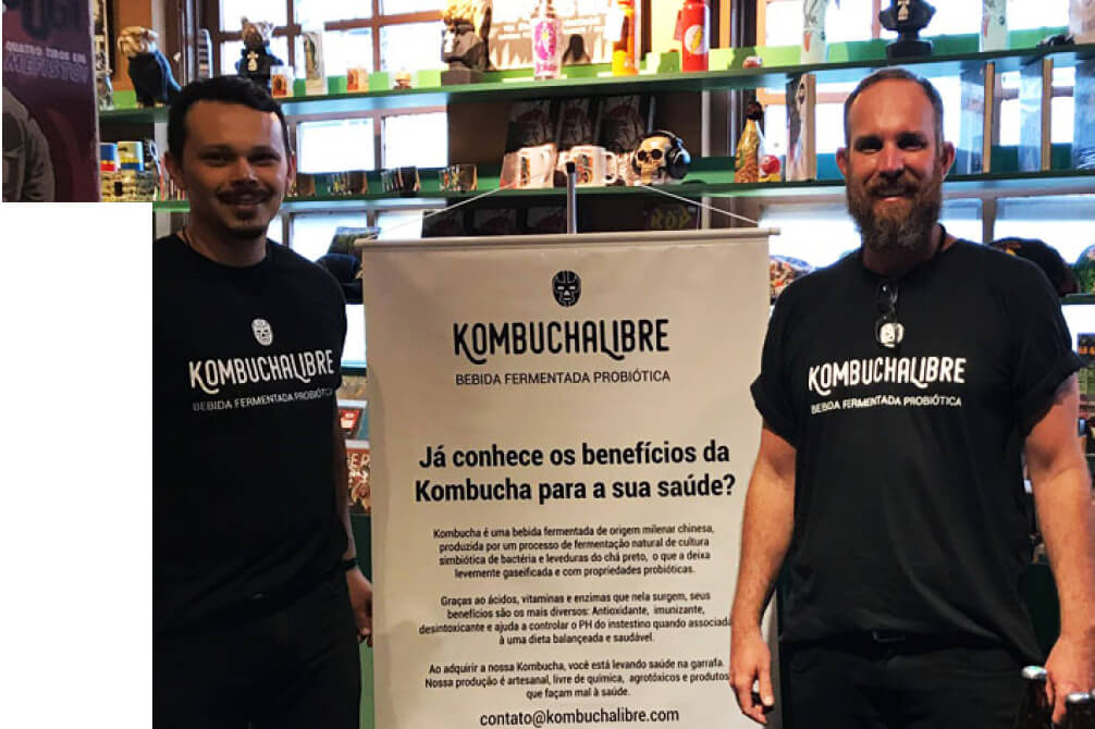 A dupla Kombucha Libre