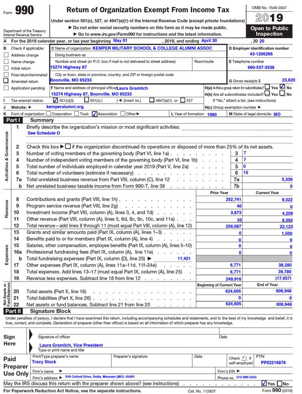 IRS 990 Thumbnail