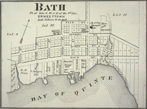 Layout of Town of Bath