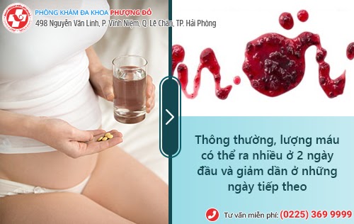 Phá thai bằng thuốc bao lâu hết ra máu