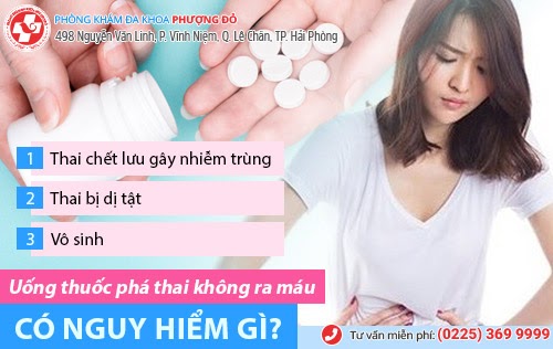 Uống thuốc phá thai không thấy ra máu