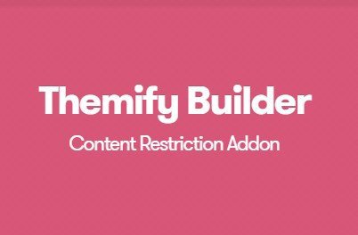 Themify Builder Content Restriction Addon Themify Builder Content Restriction Addon
