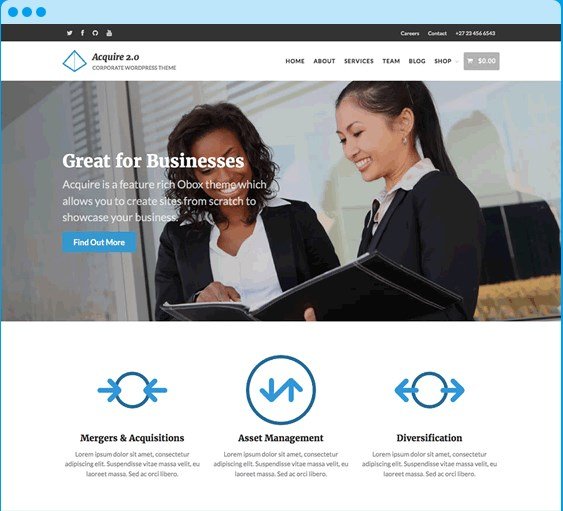 OboxThemes Acquire WooCommerce Themes