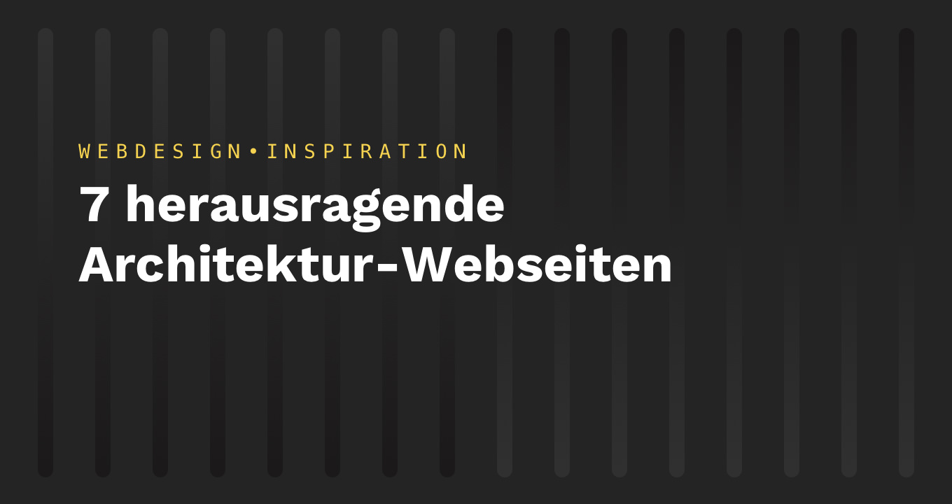 Blog Vorschaubild. 7 Beste Architektur Webseiten