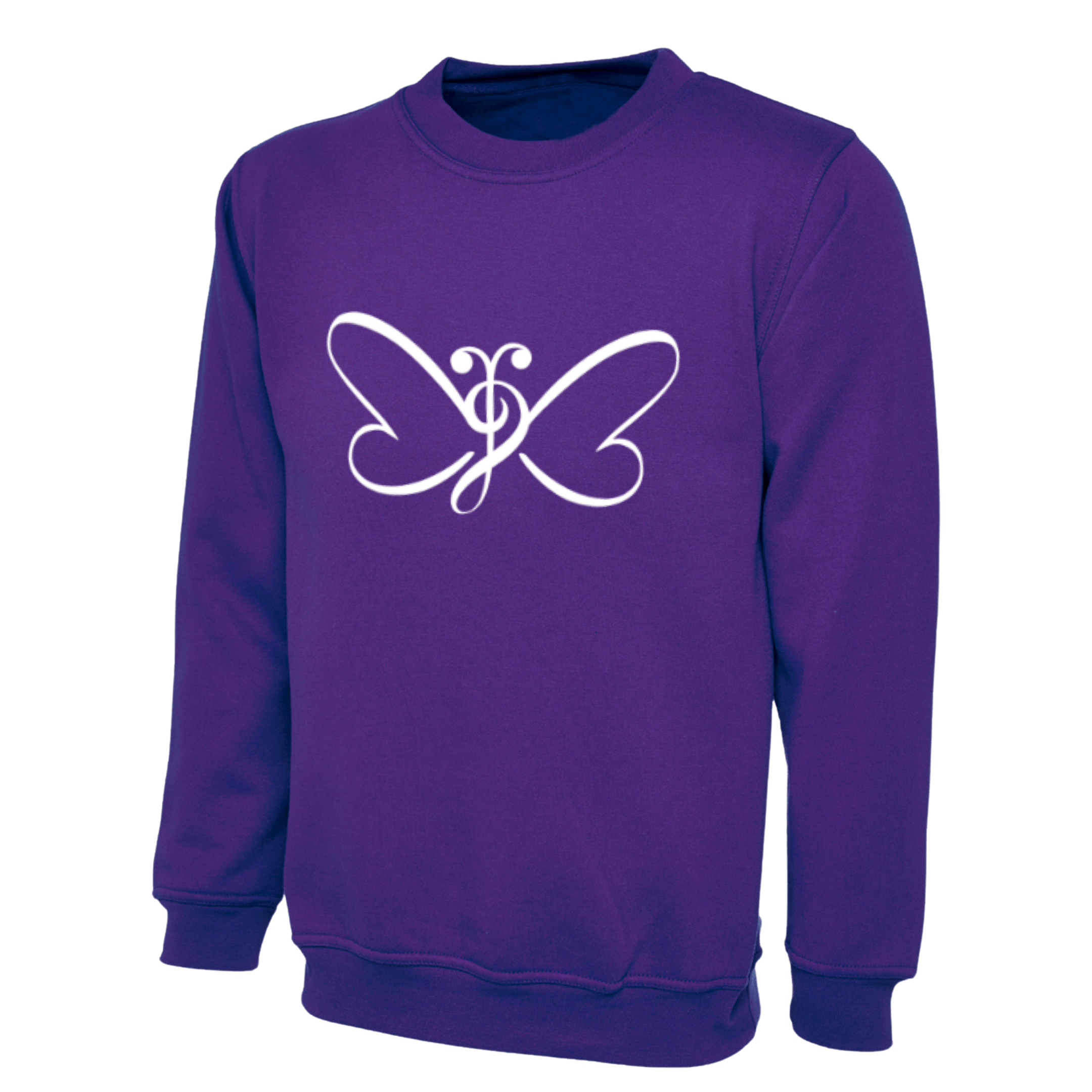 MOKOM butterfly symbol sweatshirt.