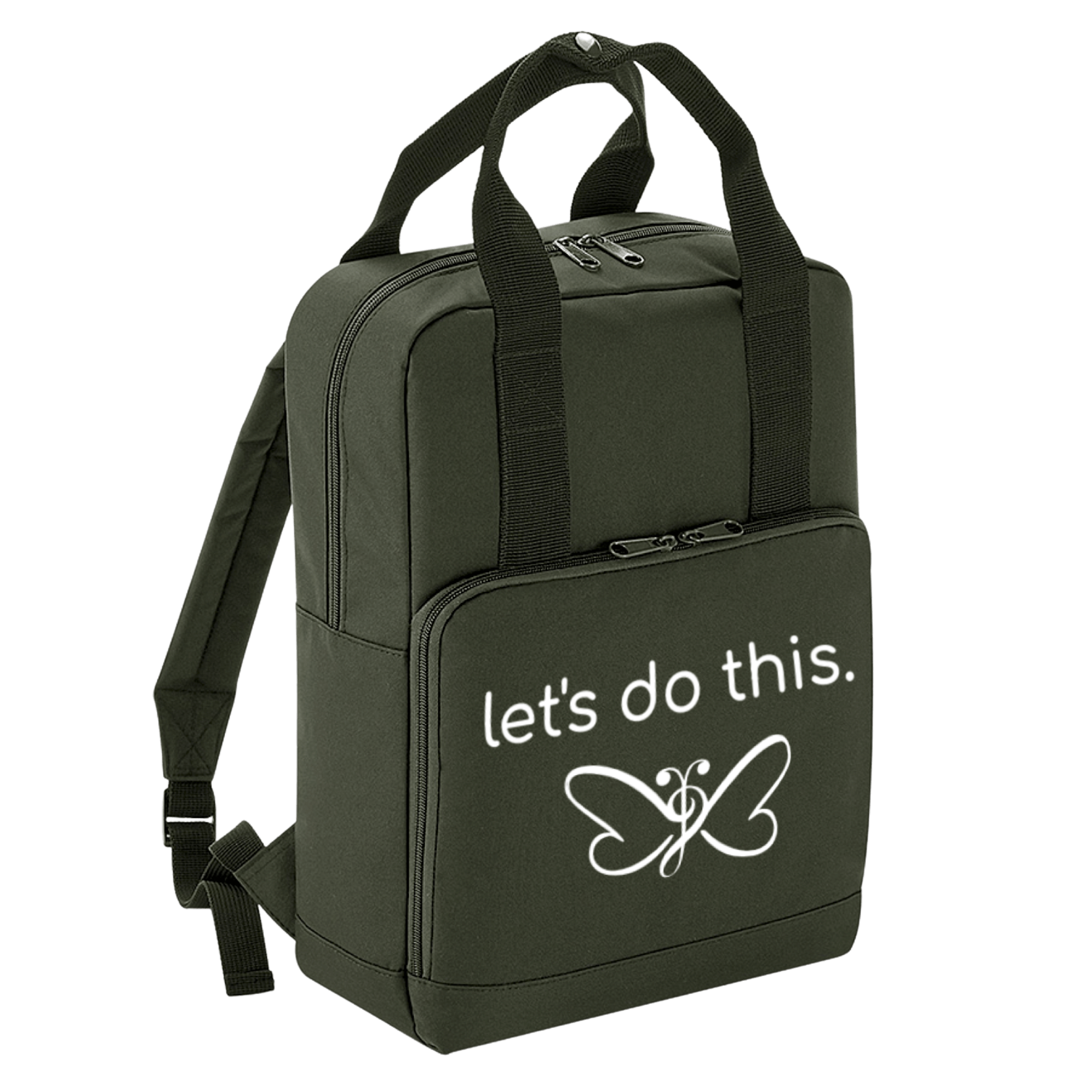 Let's do this green backpack.