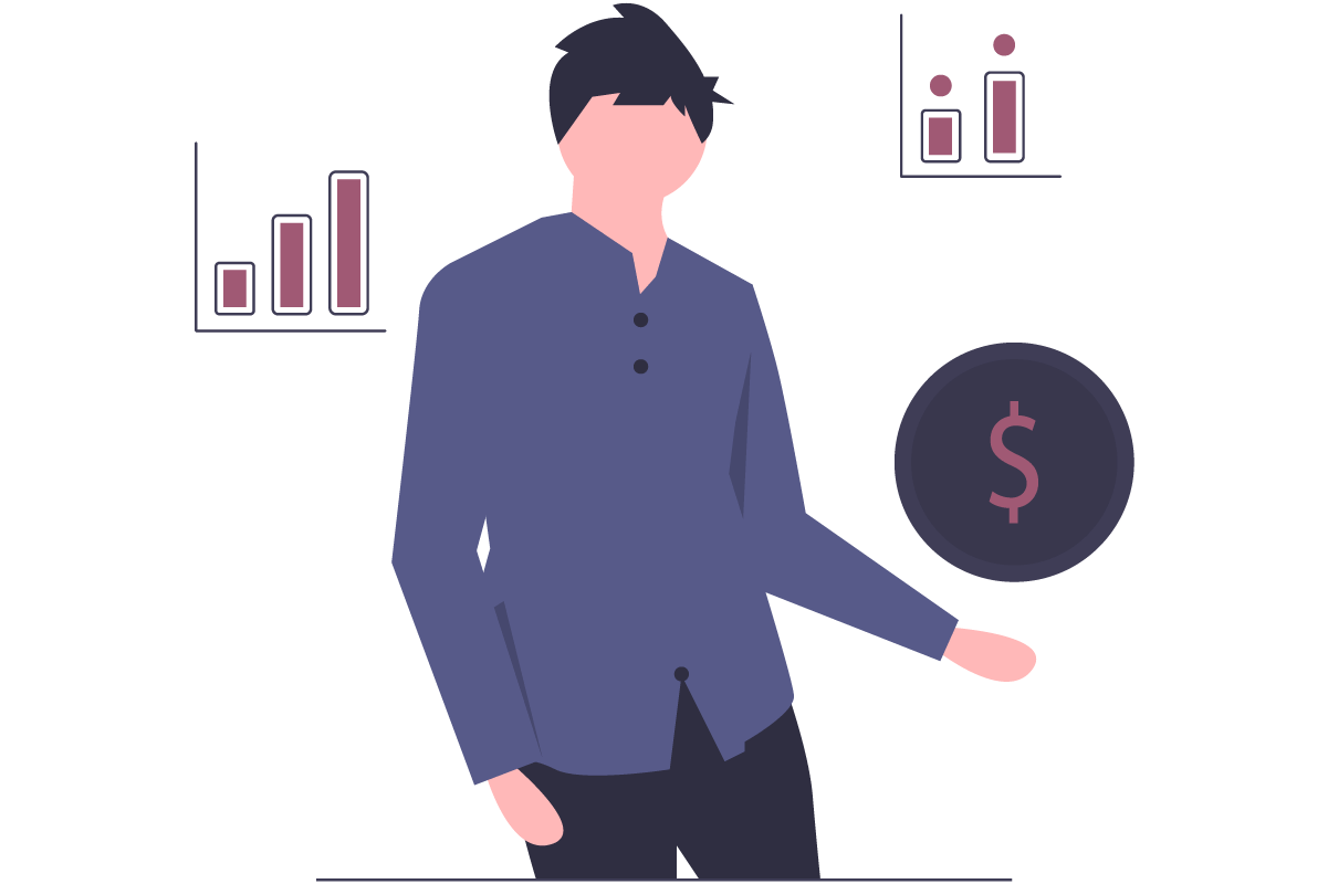 illustration of positive financials
