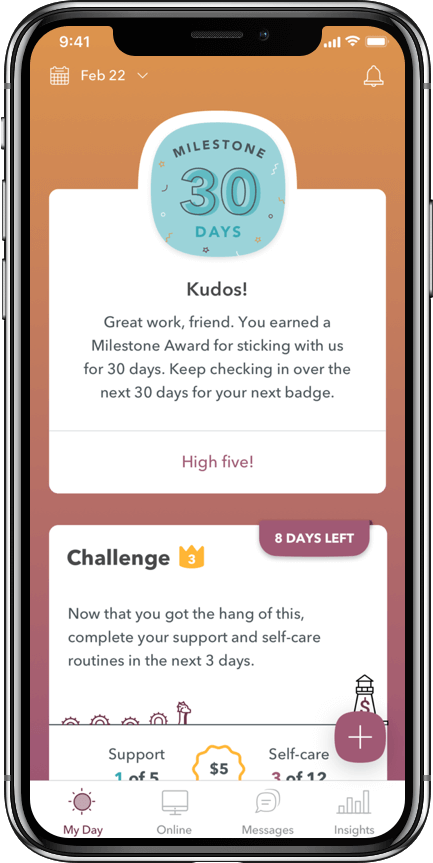 WEconnect app 30 day milestone, you just earned $50
