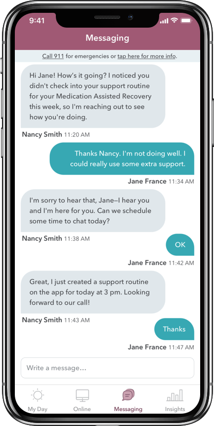 WEconnect app, HIPAA-compliant messaging in your hand