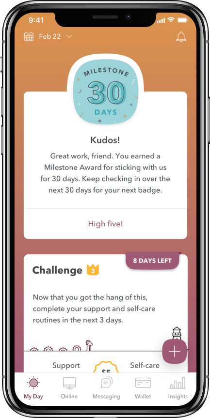 WEconnect app 30 day milestone, you just earned $50