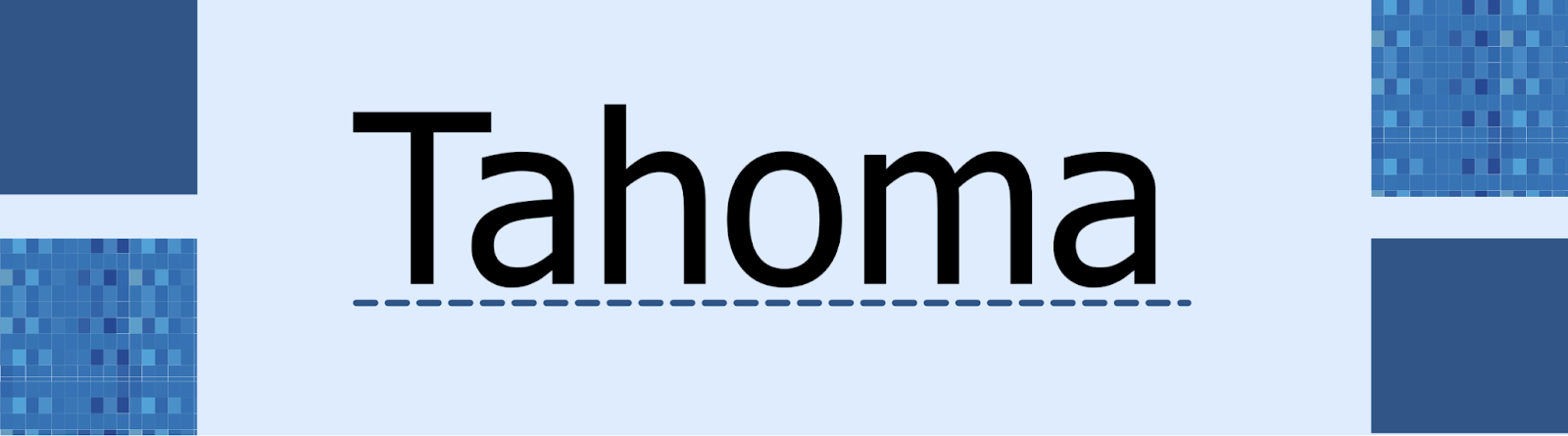 Tahoma email design font