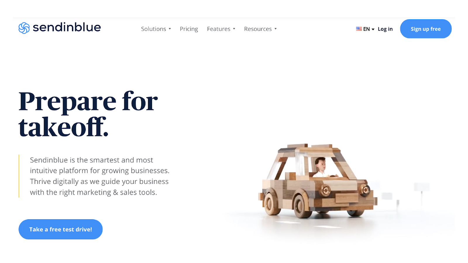 Sendinblue webpage