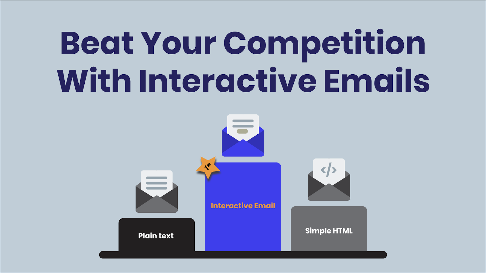 Interactive emails give you an edge over simple HTML and plain text emails