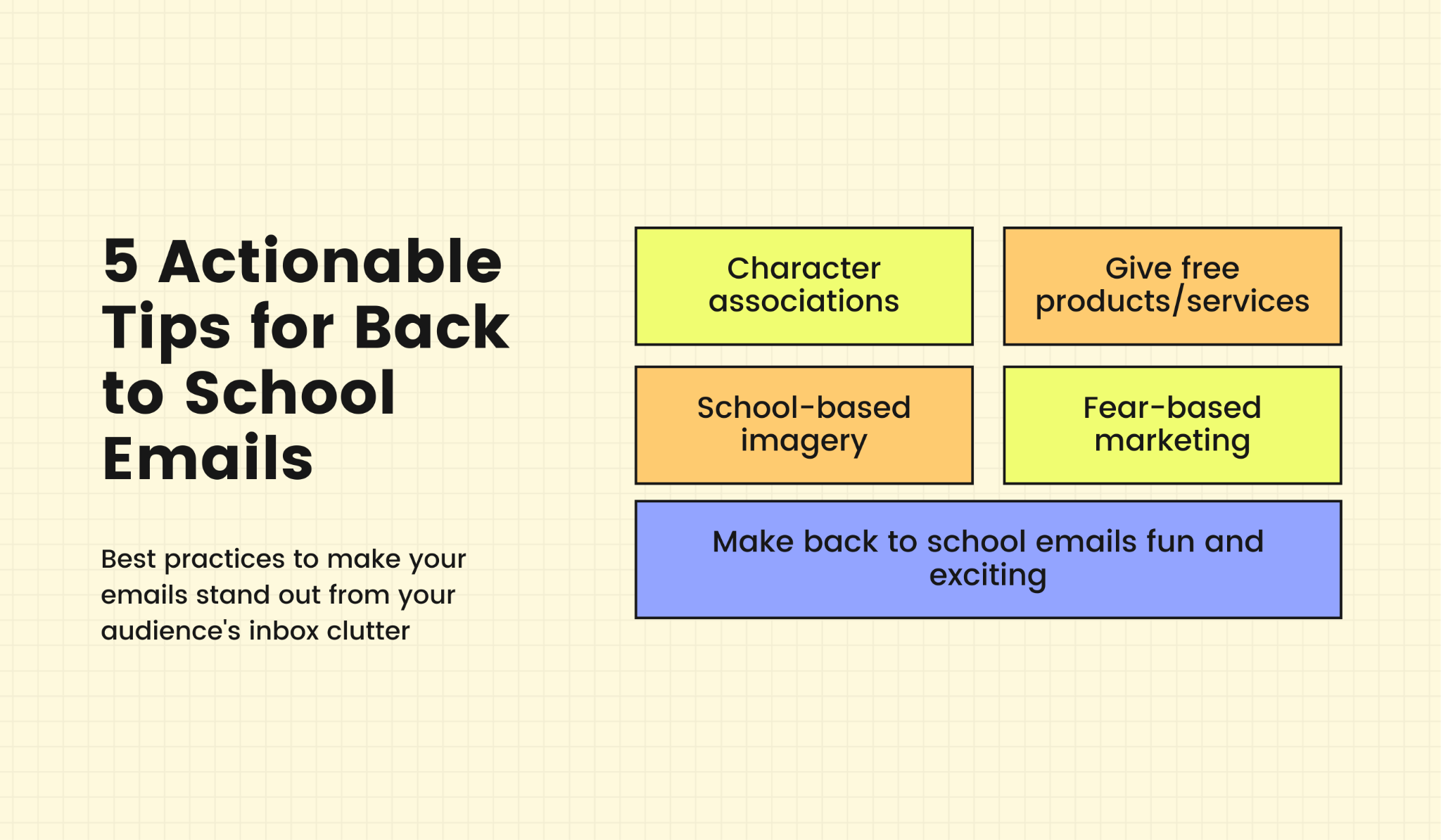 Tips for creating engaging back to school emails