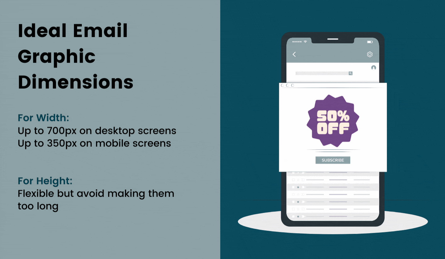 Ideal email graphic dimensions