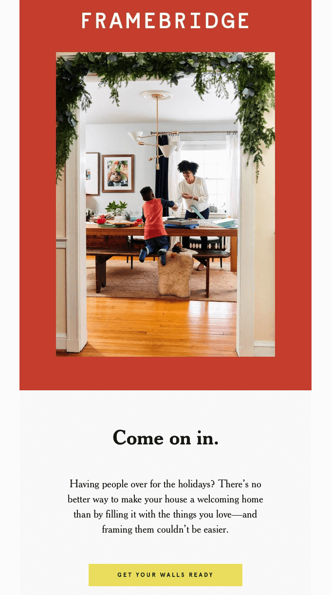 Example of best Thanksgiving emails