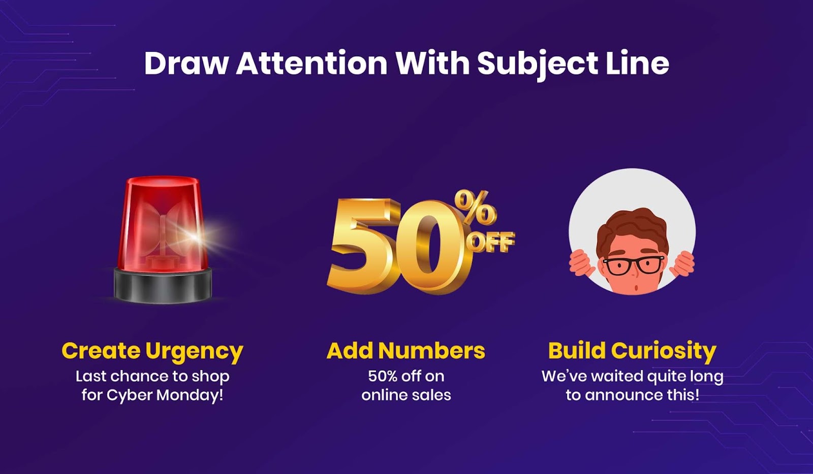 3 tips for creating noticeable subject lines for Cyber Monday emails