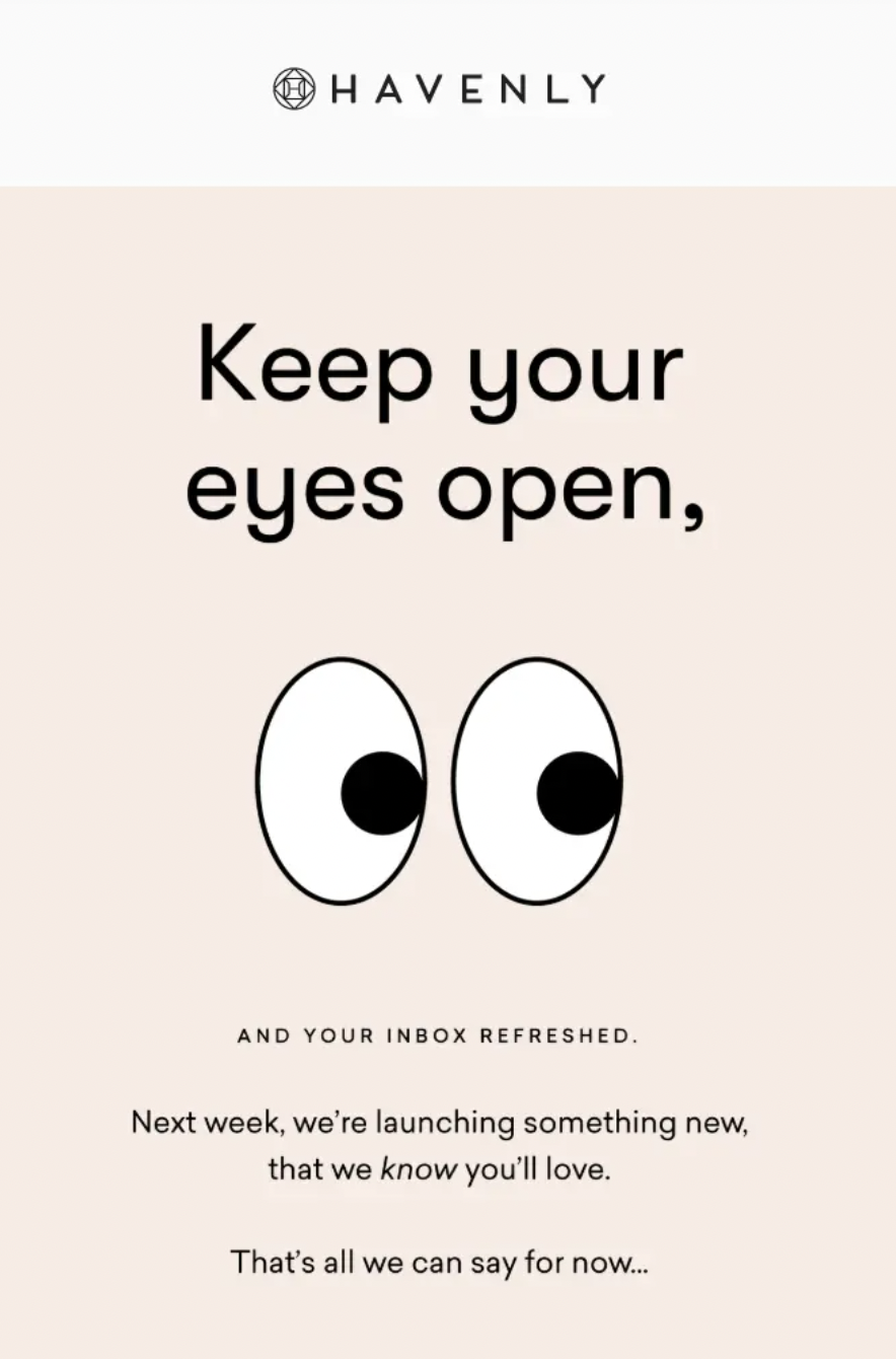 Create curiosity-inducing emails