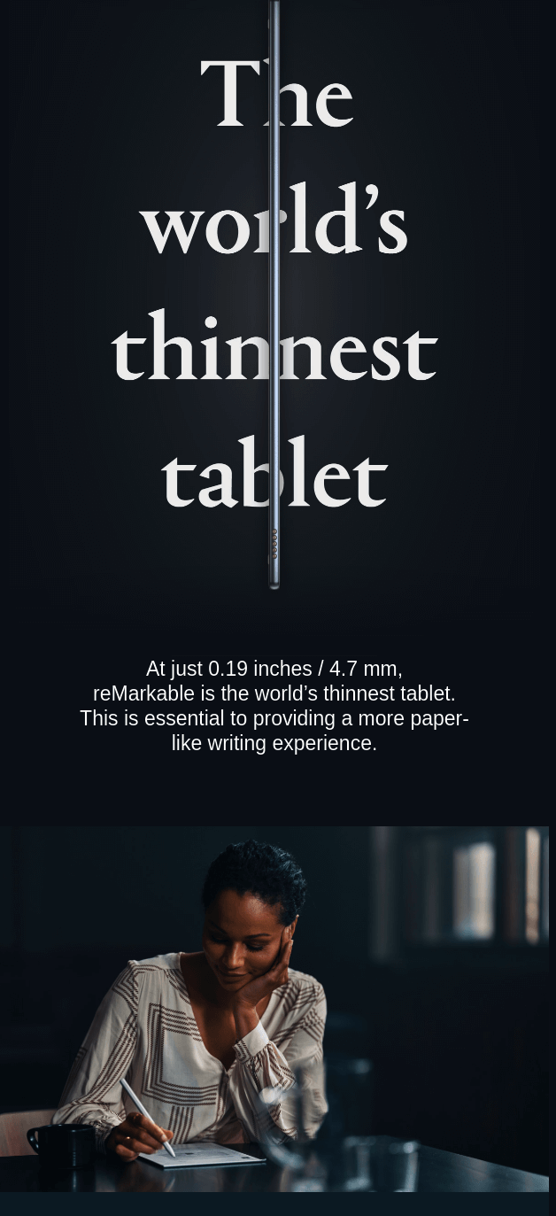 Best email marketing example from reMarkable