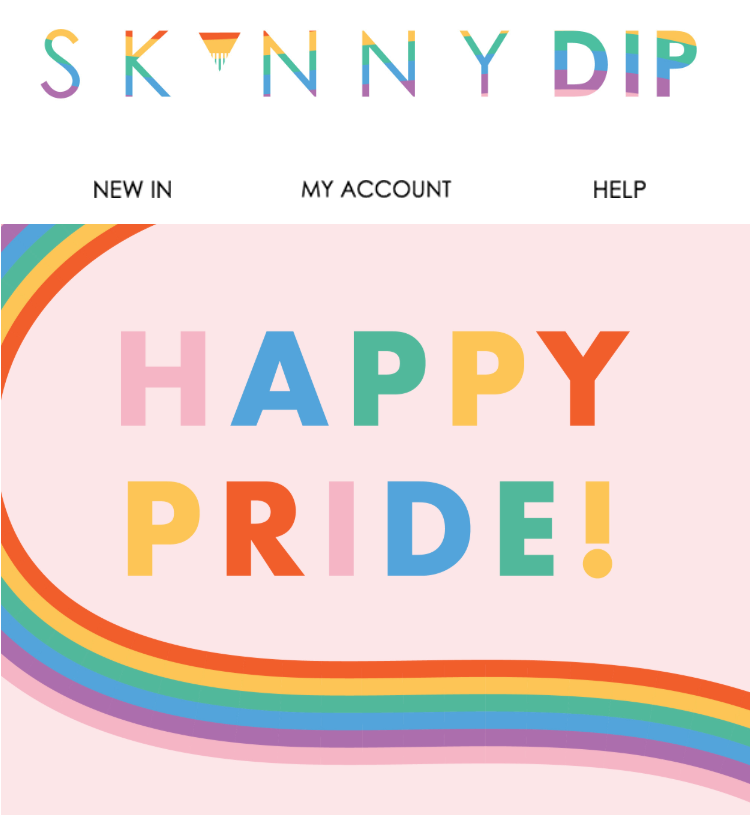 Email header with an exclusive campaign design