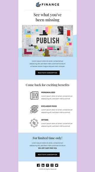 App Upgrade Email Template | Unlayer