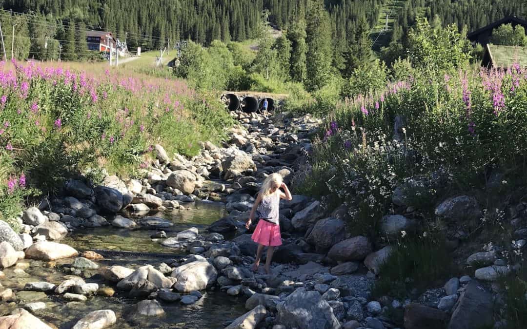 Familie auf Weltreise Norwegen Hemsedal