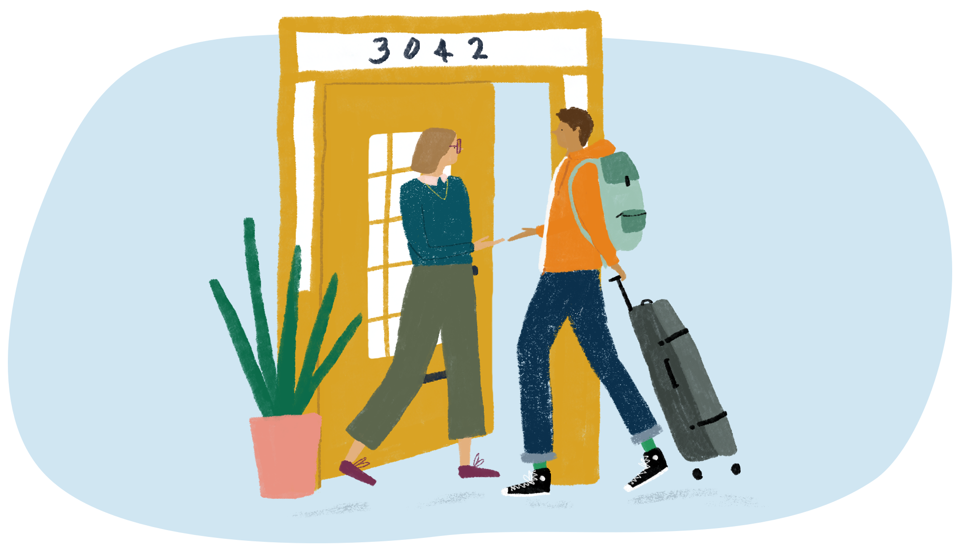 host welcoming tenant