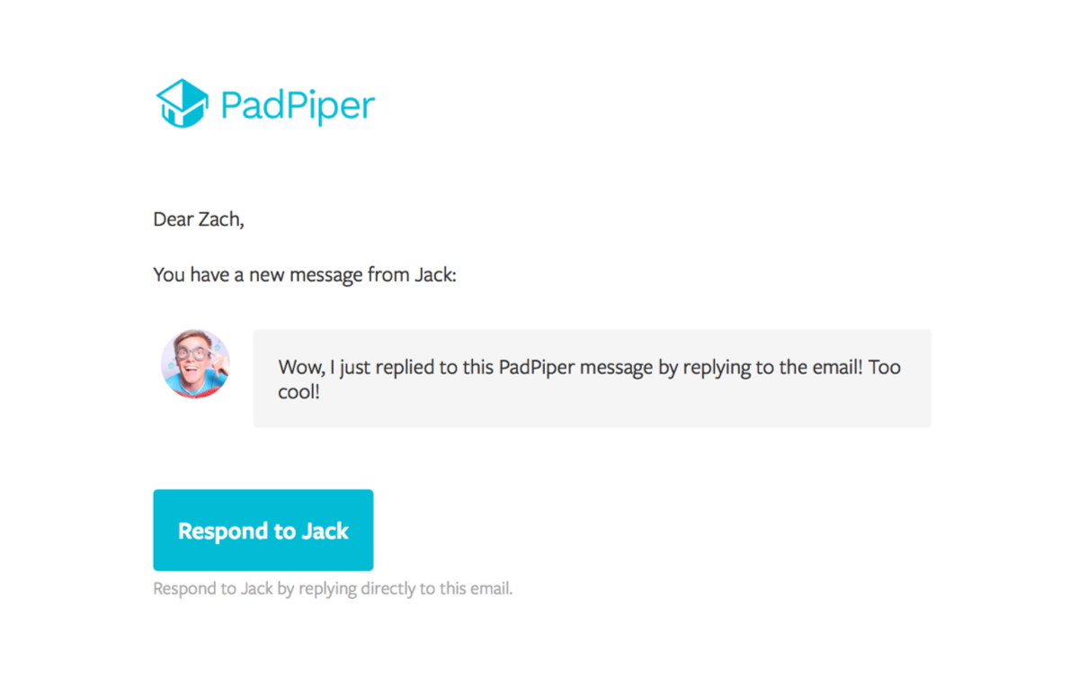 Faros email notification for a new message