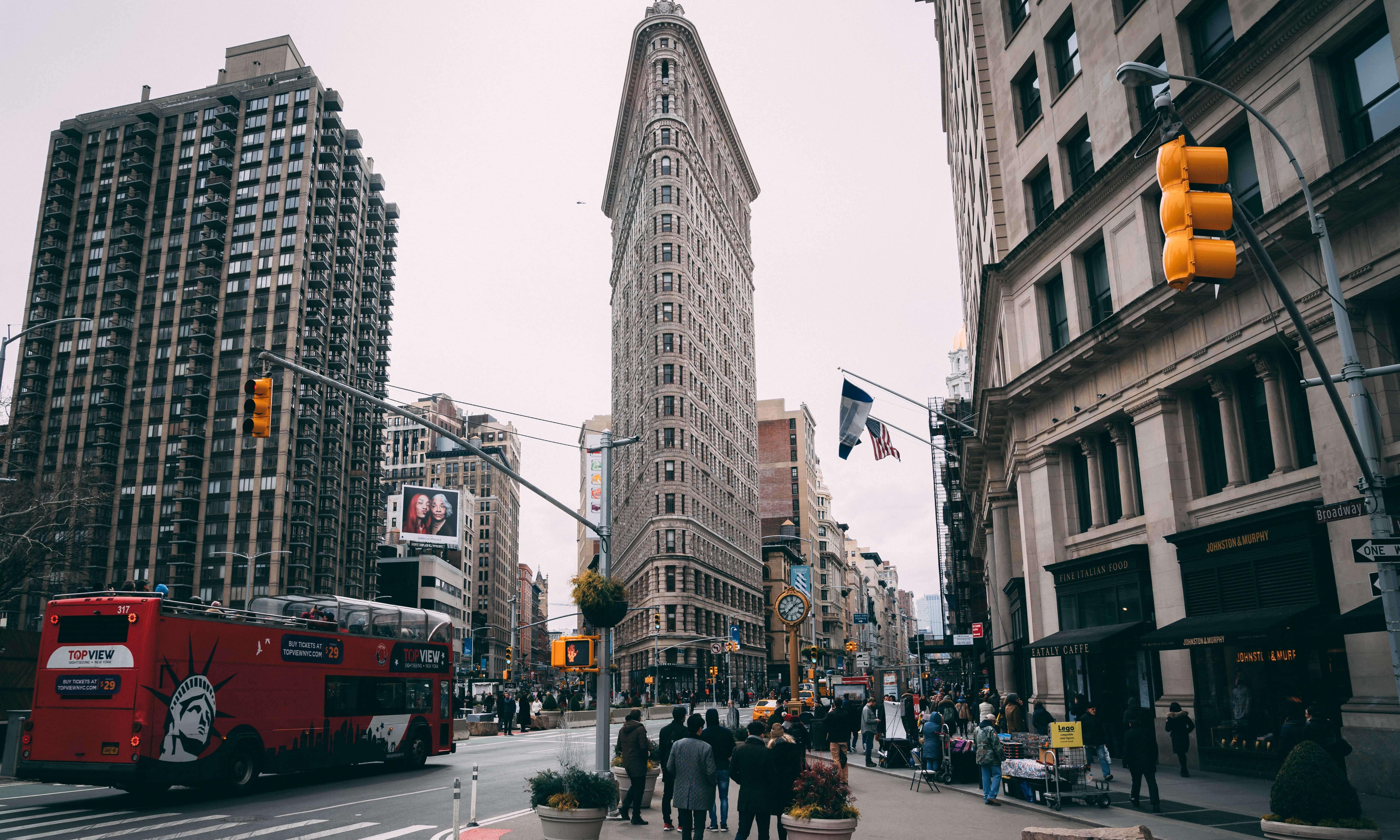 Flatiron district triangular building