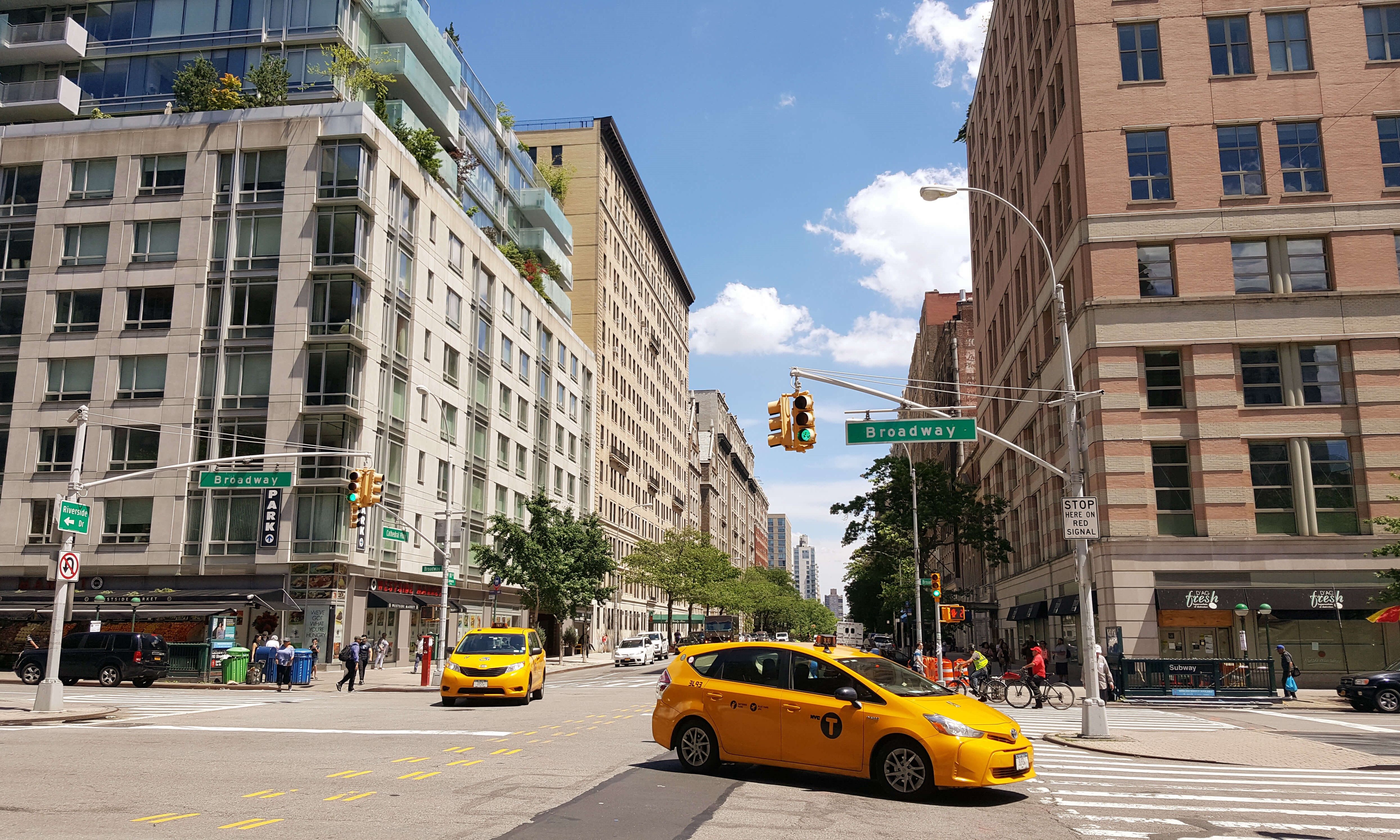 New buildings at Broadway in Upper East Side