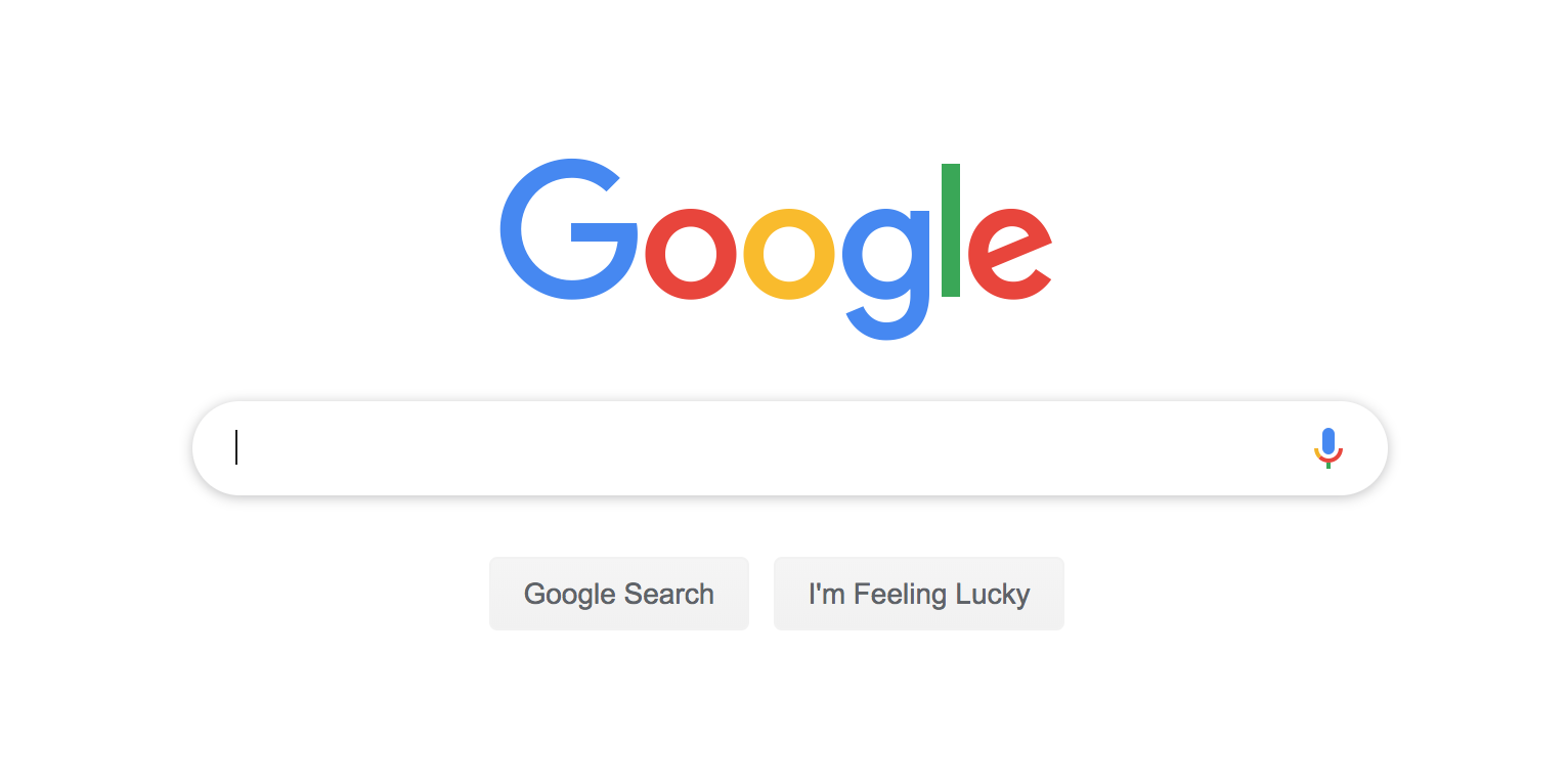 Google homepage