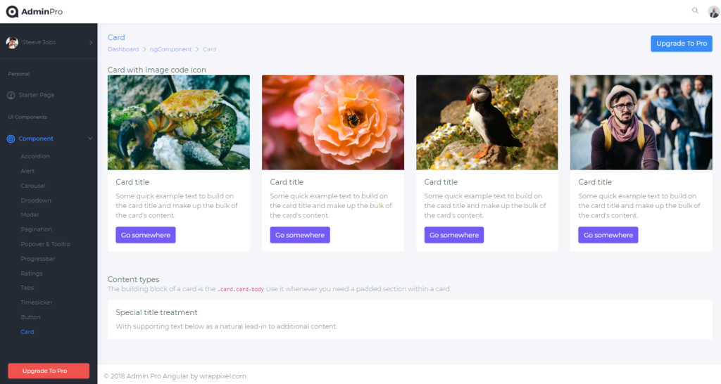 AdminPro Angular Admin Lite