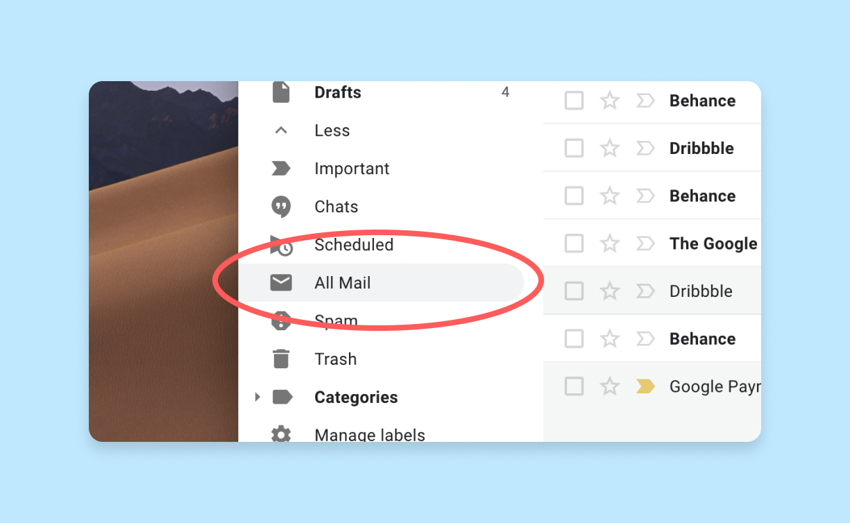 how to archive email in gmail