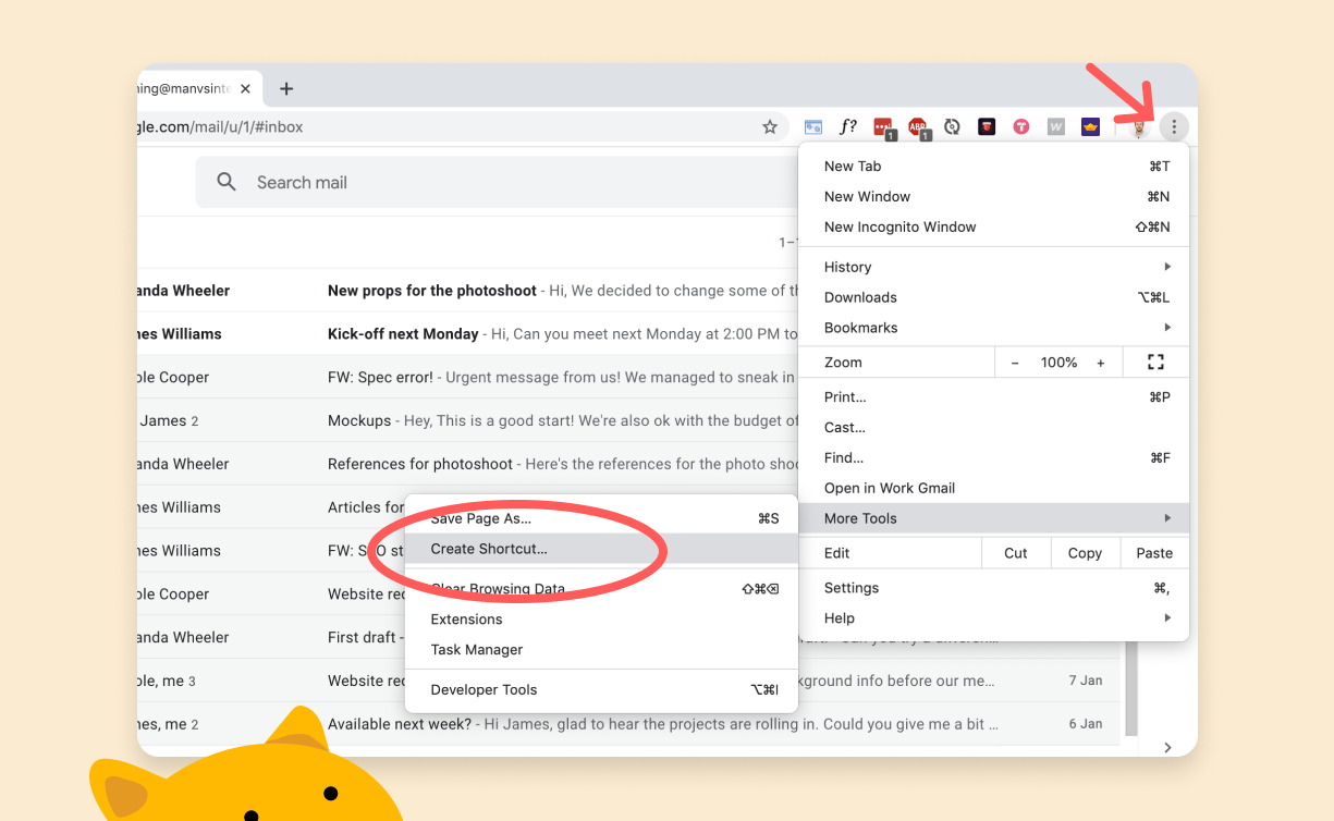 download gmail icon to desktop